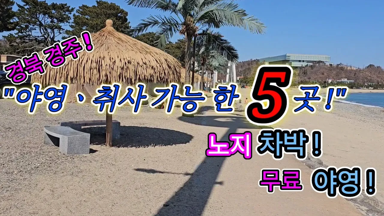 경주내에 있는 취사 가능한 노지야영지를 싹다 찾아봤어요/청룡인공폭포/의곡교 노지야영지/전촌 거마장 노지/대종천 강변노지/관성 솔밭해변#스타랙스캠핑카 #차박여행 サムネイル