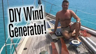Clark’s DIY WIND GENERATOR, 3 Phase to DC power on a sailboat (Sailing SV Temptress)