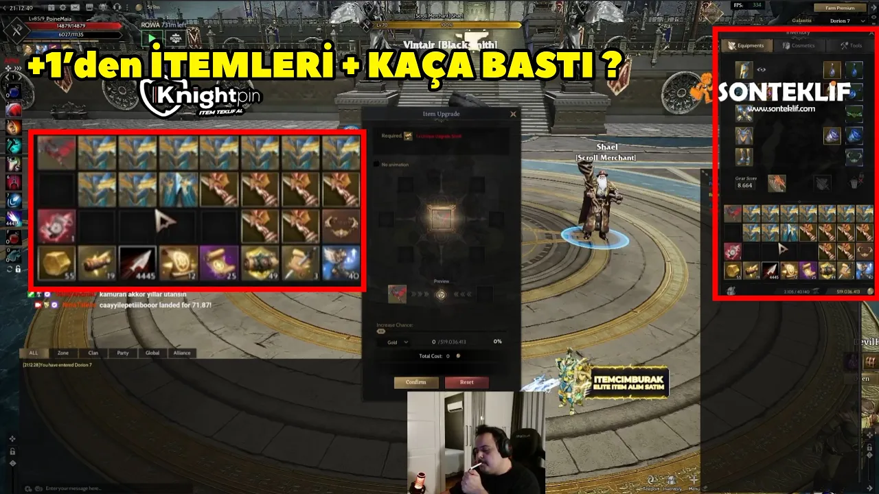 NinaTaless - (Galantis) Magesi için +1 Topladığı Staff ve Radiantlara Upgrade Yapıyor ! Rise Online