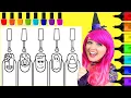How To Color Halloween Nail Art Markers