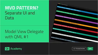 Model View Delegate Explained D with QML