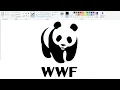 How to draw Panda Logo on Computer using Ms Paint Panda Logo Drawing