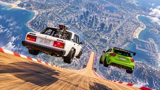 СПУСК С ГОРЫ БЕЗ ТОРМОЗОВ НА НОВЫХ БЫСТРЫХ АВТО В GTA 5 ONLINE!