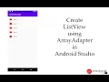 Create ListView using ArrayAdapter with OnClickListener in Android Studio latest