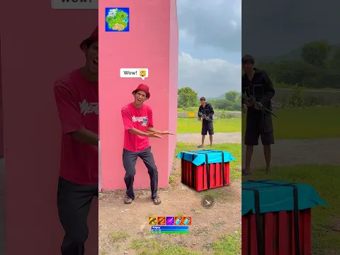#minecraft #fortnite #bgmi #freefire #pubg 🤯🔥 Airdrop vs Time boom💥Funny Real Life Gameplay 😹 #funny