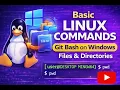 Basic Linux Commands for Beginners Files Directories Using Git Bash on Windows
