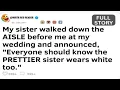 Lagu Mijn zus liep voor mij door het gangpad tijdens mijn bruiloft en kondigde aan: [VOLLEDIG VERHAAL]