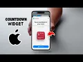 How To Add A Countdown Widget On iPhone