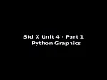 Class 10 Unit 4 - Python Graphics