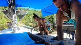 How we fixed our leaky boat | Boat Work Episode 148 (Sailing Catalpa)