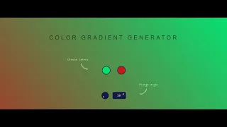 Simple Color Gradient Generator using JavaScript