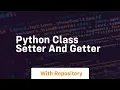 python class setter and getter
