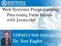 Web Programming - Processing Form Input with JavaScript