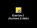 JavaScript Basics Revision Solving Key Exercises and Challenges Exercise 2