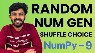 Random Number Generator Shuffle choice Ep-9 NumPy Python for AI DS code io - Tamil
