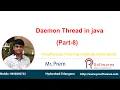 Daemon thread in multithreading in java PrSoftwares