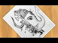 How To Draw Ganpati And Trishul Step By Step Easy Drawing Tutorial Drawing For Beginners