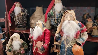 OUTSTANDING Antique Show Back To Our Roots Primitives Arnett Santa Farmhouse