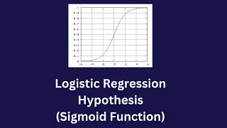 Logistic regression Binary Classification hypothesis part1