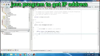 java program to find IP address of network