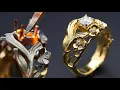 Download Lagu custom floral style engagement ring - making 18K gold engagement ring