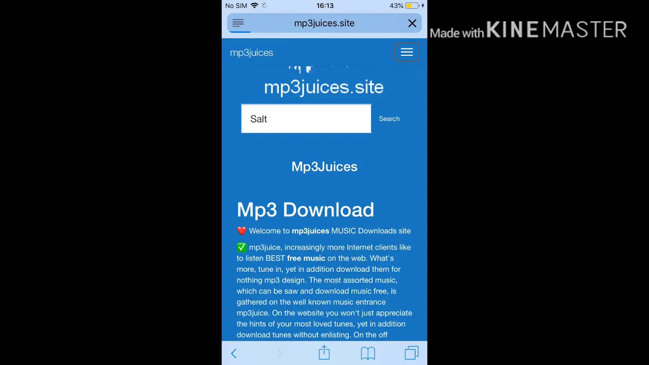 What happened when I tried to download music from MP3JUICES