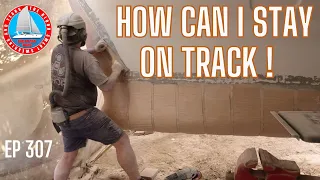 How Can I Stay On Track ? // Just keep ploughing ahead – Catamaran Build – Ep307