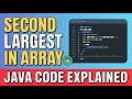 Second Largest Element in Array Best Logic Java Code Explanation GeeksforGeeks Problem