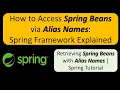 Using Alias Names to Retrieve Spring Beans A Spring Framework Tutorial Spring Tutorial