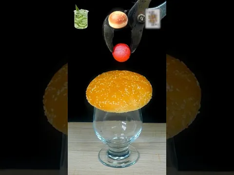 1000°C Red Hot Metal Ball vs Burger Bun! 🔥