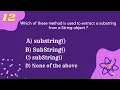 Quiz on String Class in Java