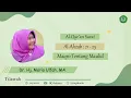 Download Lagu Tilawah untuk Acara Maulid Nabi (QS.  Al-Ahzab 21-25) - Dr. Hj.  Maria Ulfah, MA | IIQ Jakarta 2024