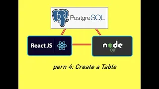 PERN Tutorial 4 Create Table on PostgreSQL