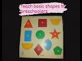 Teach basic shapes to preschoolers