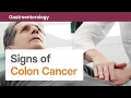 Gastroenterology Signs of colon cancer