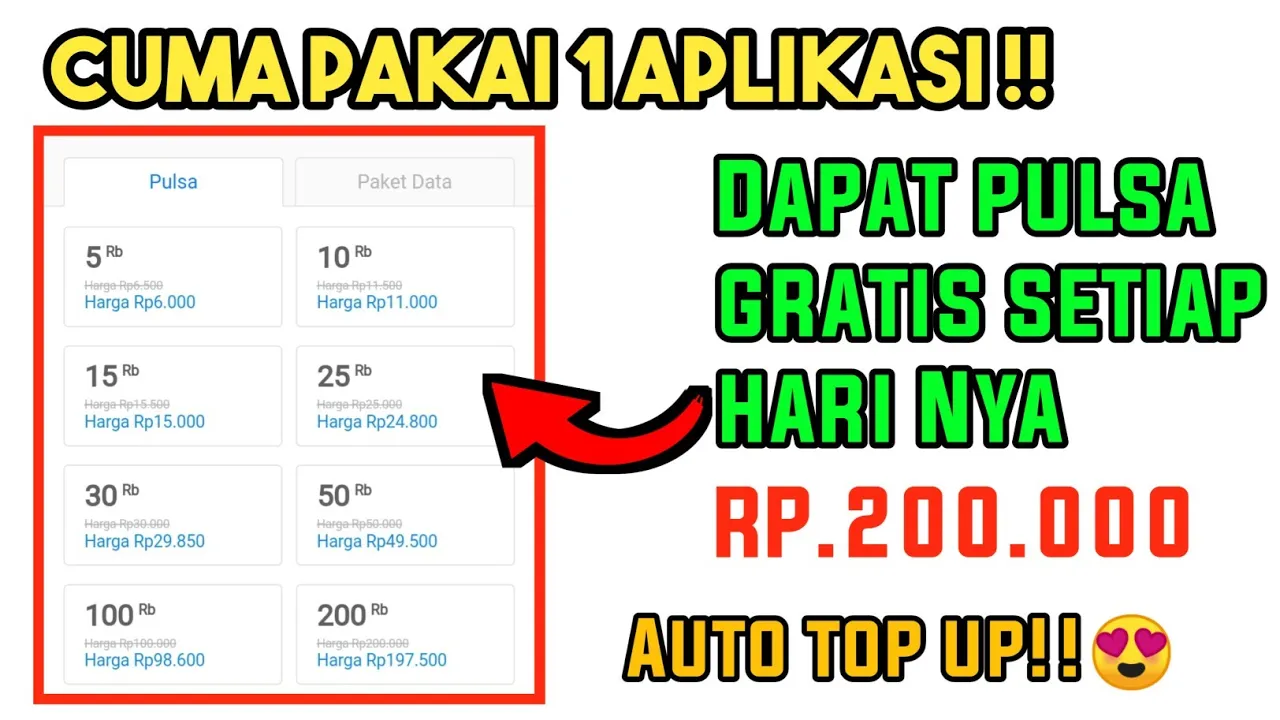 CARA DAPAT PULSA GRATIS DI ROLI TELKOMSEL 2019