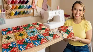 Usa retazos de tela para coser tres cuadros y crear artículos únicos | Ideas de costura