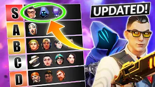 NEW UPDATED AGENTS TIER LIST - NEW OMEN, CHAMBER, KAYO Meta  - Valorant Update Guide