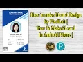 Download Lagu Cara Membuat Desain Kartu Identitas dengan PixelLab | Membuat Kartu Identitas di Ponsel Android ll Kartu Identitas ll Grafis Ronjit