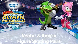 Mario Sonic At The Sochi 2014 Olympic Winter Games Figure Skating Pairs Vector Amy  Mario Sonic At The Sochi 2014 Olympic Winter Games Figure Skating Pairs Vector Amy