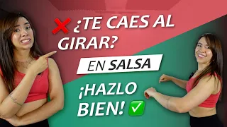 ¿Cómo Girar Bien Al Bailar SALSA? | Clase para principiantes ✅