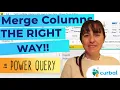 Advanced Concatenate Merge columns with Power Query