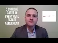 The 5 Critical Dates in Every Real Estate Agreement