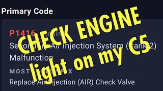 P1416 code fix for 8 - C5 Corvette ZO6