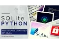 Insert data into a table with SQLite3