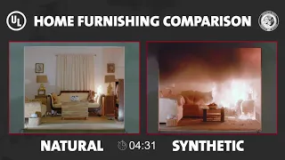 UL FSRI Home Furnishings Comparison Natural vs Synthetic