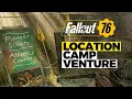 Fallout 76 - Camp Venture Tadpole Location Pioneer Scouts Athletics Test