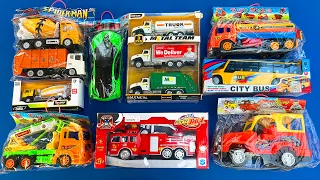 Unboxing Cement Mixer, Tanker, Garbage Truck, City Bus, Fire Truck, Jeep & Racing Car