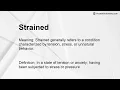 Strained Meaning