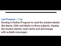 Introduction to Python Programming - VTU
